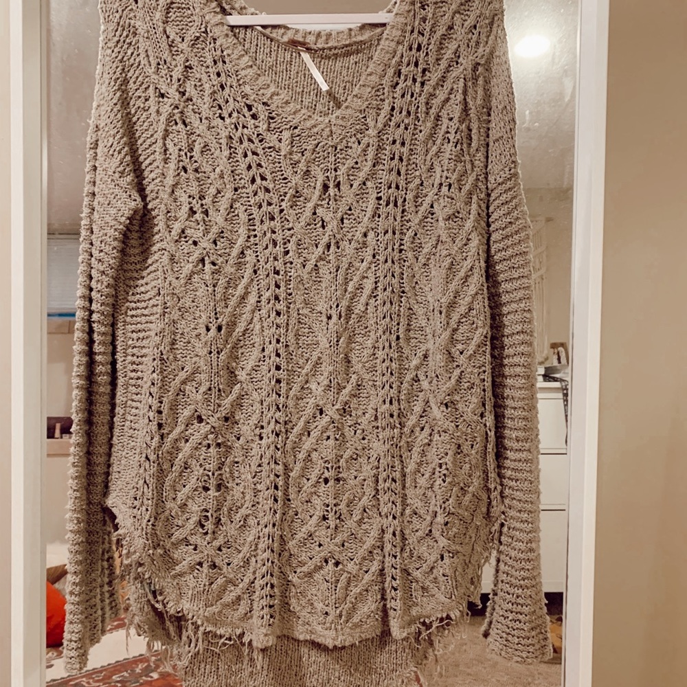 FREE PEOPLE Distressed Sweater